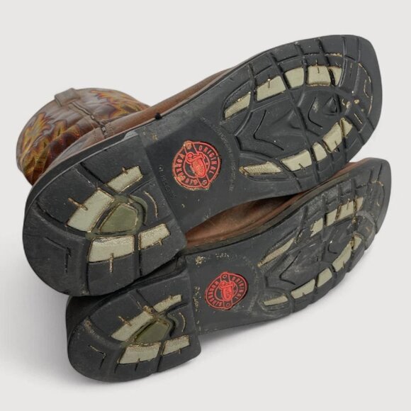 Justin WK4686 Driller Work Leather Square Toe Western Cowboy Boots Men's 7.5 D - Picture 7 of 12